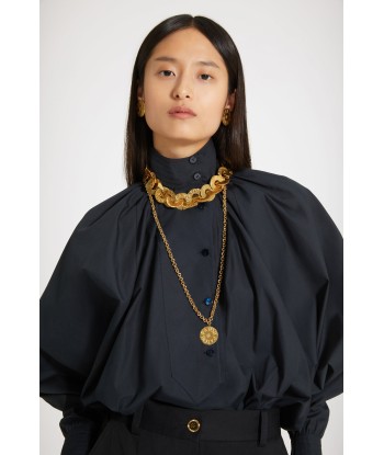 Coin choker in gold-plated brass hantent personnes