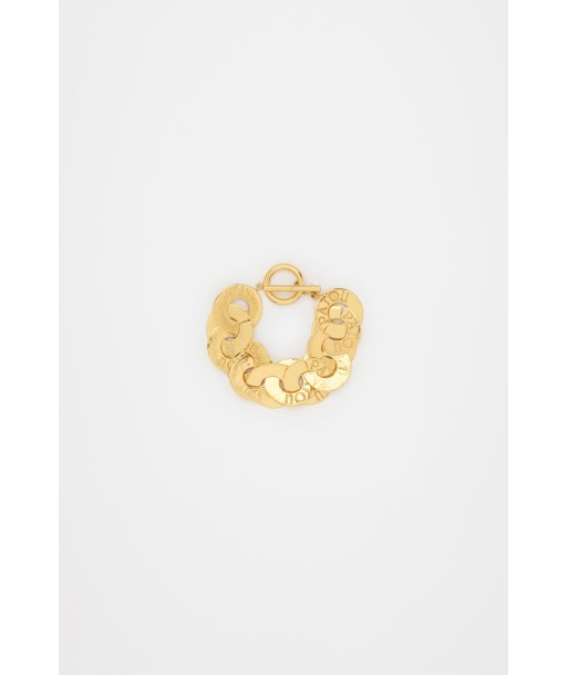 Coin bracelet in gold-plated brass Profitez des Offres !