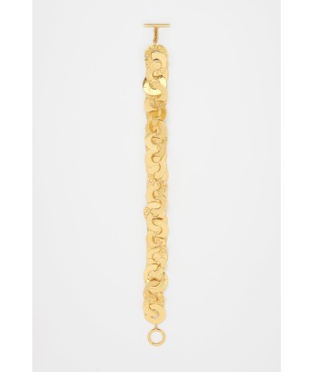 Coin choker in gold-plated brass hantent personnes