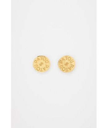 Coin earrings in gold-plated brass ou a consommer sur place