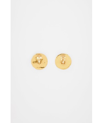 Coin clip earrings in gold-plated brass sélection de produits