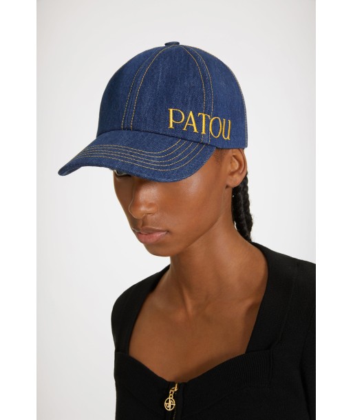 Patou cap in organic cotton denim la colonne vertébrale