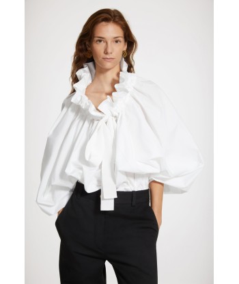 Puff sleeve poplin top vous aussi creer 