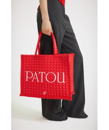 Large Patou tote in eco-friendly quilted nylon de l' environnement