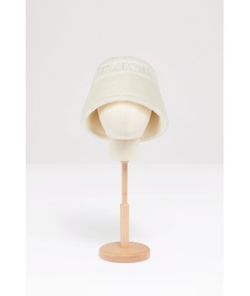 Patou bucket hat in faux shearling pas cher 