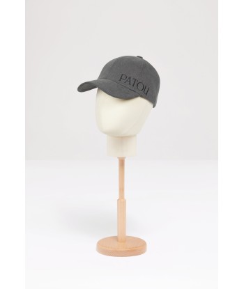 Patou cap in organic cotton denim Les êtres humains sont 