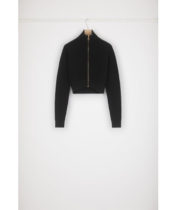 Zip-up knit blouson in virgin wool 2023