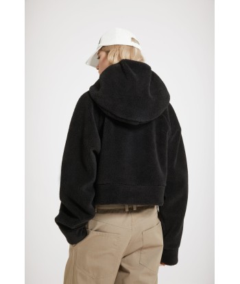 Faux shearling Medallion hoodie in recycled polyester france