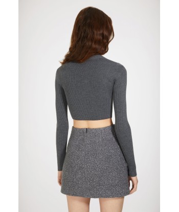 Mini skirt in wool-blend bouclé hantent personnes