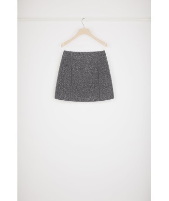 Mini skirt in wool-blend bouclé hantent personnes