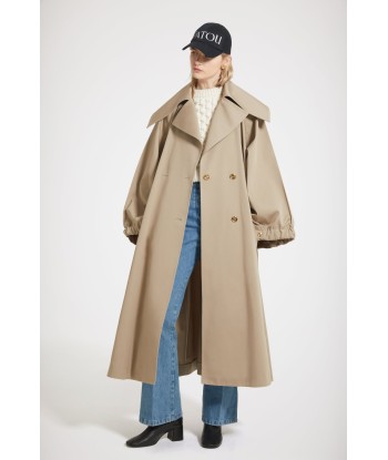 Oversized statement coat in organic cotton pas cher chine