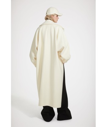 Cocoon coat in wool-blend felt outlet