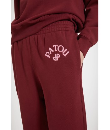 Bouclette embroidery tracksuit trousers in organic cotton Faites des économies