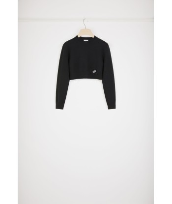 Cropped jumper in wool and cashmere Toutes les collections ici