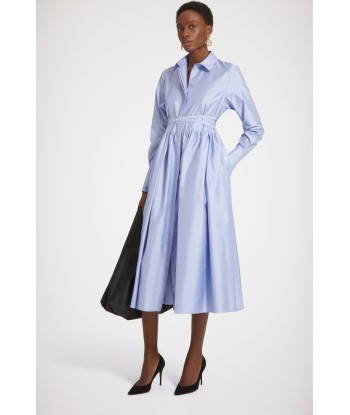 Midi shirt dress in eco-friendly satin JUSQU'A -70%! 