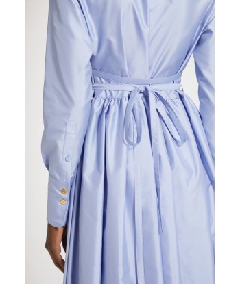 Midi shirt dress in eco-friendly satin JUSQU'A -70%! 