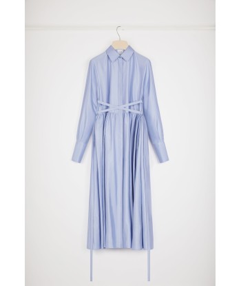 Midi shirt dress in eco-friendly satin JUSQU'A -70%! 