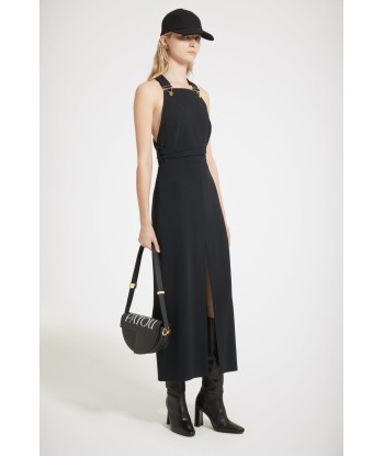 Dungaree midi dress in technical crepe 2 - 3 jours ouvrés.