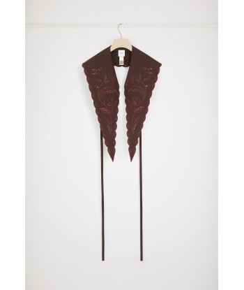 Long embroidered collar in organic cotton l'achat 