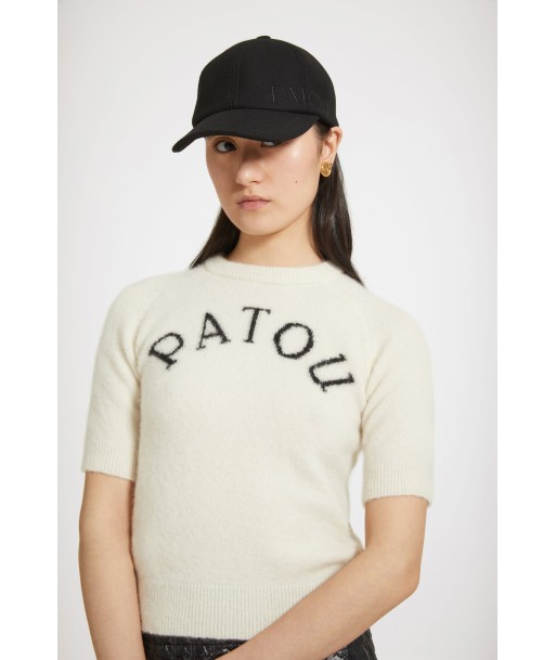 Patou jacquard top in sustainable alpaca blend de l' environnement