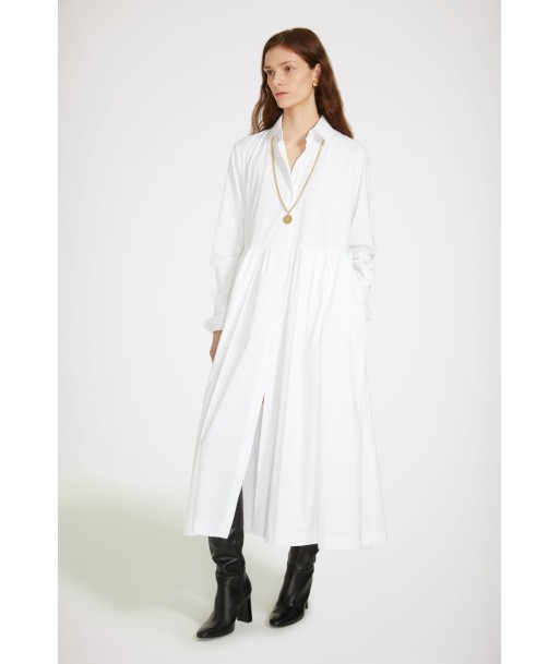 Midi shirt dress in organic cotton Paris Déstockage Promo