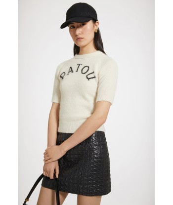 Patou jacquard top in sustainable alpaca blend de l' environnement