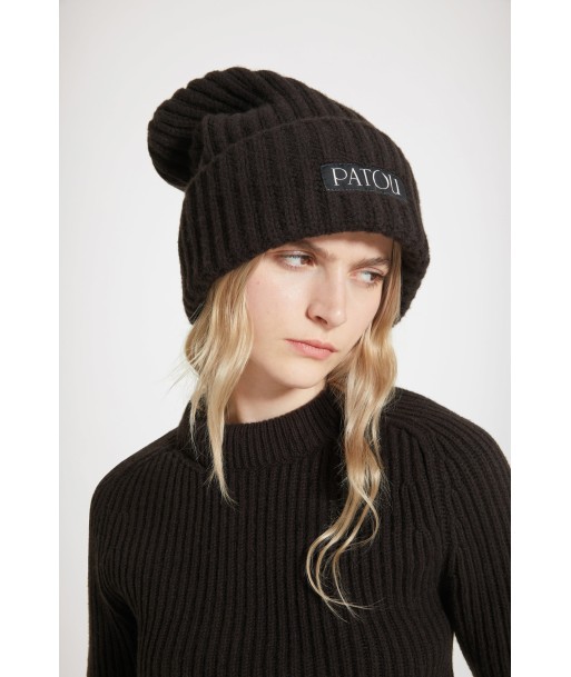 Patou beanie in wool and cashmere soldes