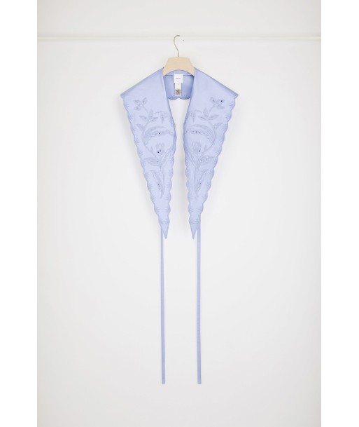 Long embroidered collar in eco-friendly satin Faites des économies