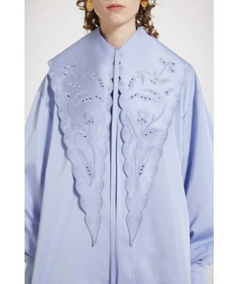 Long embroidered collar in eco-friendly satin Faites des économies