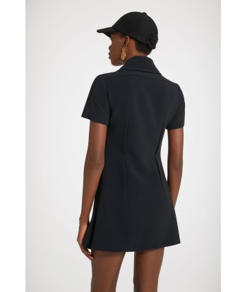 Skater mini dress in technical crepe meilleur choix