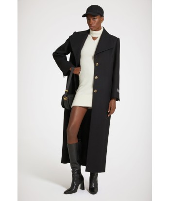 Long tailored coat in wool-blend felt Par le système avancé 