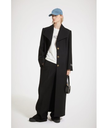 Long tailored coat in wool-blend felt Par le système avancé 