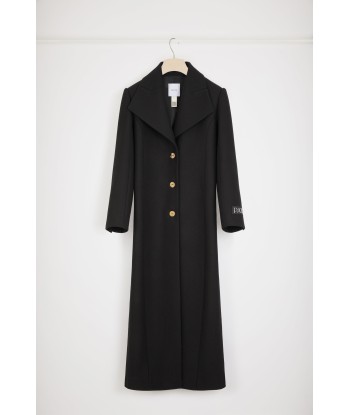 Long tailored coat in wool-blend felt Par le système avancé 