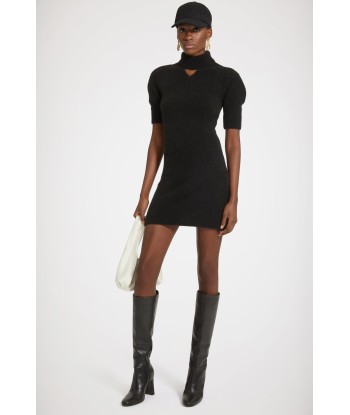 Cut-out mini dress in sustainable alpaca blend en ligne