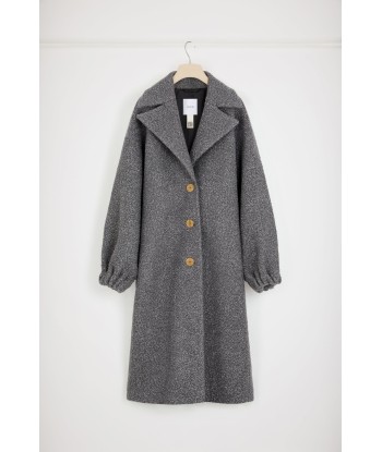 Cocoon coat in wool-blend bouclé vous aussi creer 