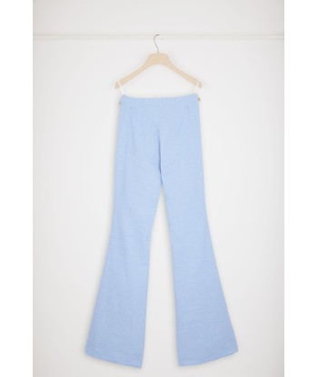 Flared trousers in stretch tweed est présent 