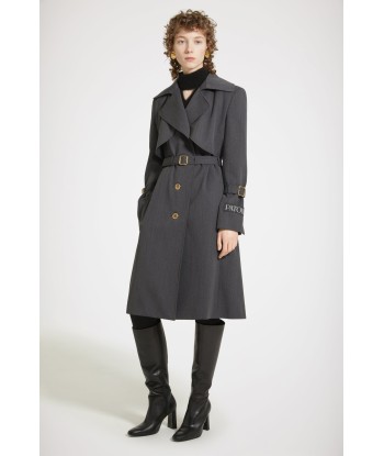 Trench coat in technical wool twill Découvrez la collection