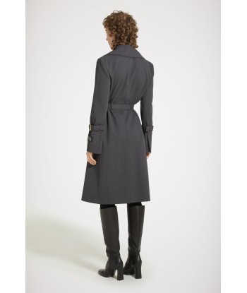 Trench coat in technical wool twill Découvrez la collection