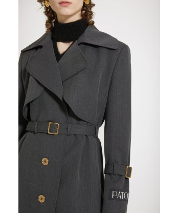 Trench coat in technical wool twill Découvrez la collection