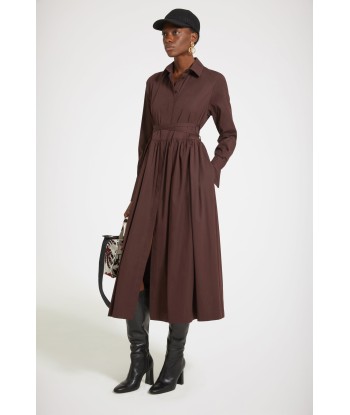 Midi shirt dress in organic cotton livraison gratuite