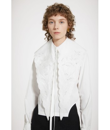 Long embroidered collar in organic cotton vous aussi creer 