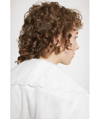 Long embroidered collar in organic cotton vous aussi creer 