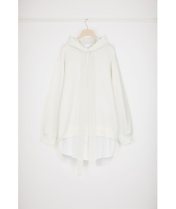 Trompe l'oeil hoodie dress in organic cotton commande en ligne