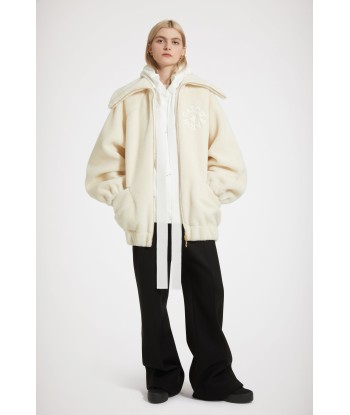 Faux shearling bomber jacket in recycled polyester la livraison gratuite