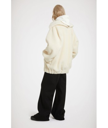 Faux shearling bomber jacket in recycled polyester la livraison gratuite