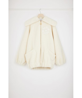 Faux shearling bomber jacket in recycled polyester la livraison gratuite