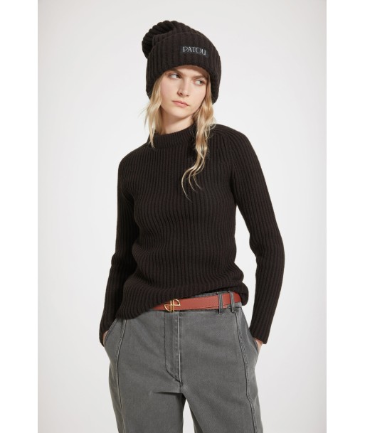 3D collar ribbed jumper in wool and cashmere 2024