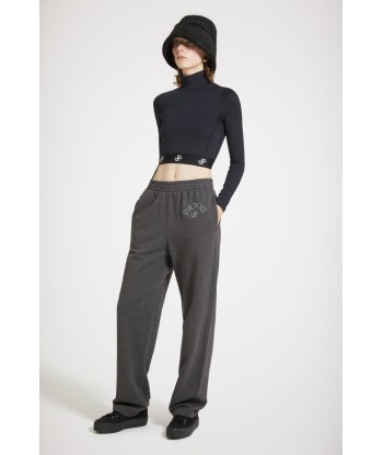 Bouclette embroidery tracksuit trousers in organic cotton en linge