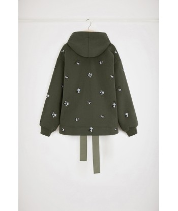 Embroidered hoodie in organic cotton pas cher 