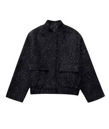 Blouson Bomber Pailleté Femme - Automne Le MVP de beaucoup